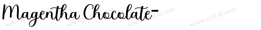 Magentha Chocolate字体转换